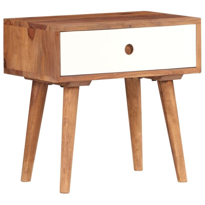 Table de chevet Bois massif de Sesham 45 x 30 x 45 cm – Image 9