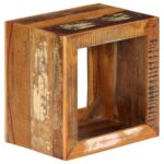 Tabouret 40x30x40 cm Bois de récupération solide – Image 10