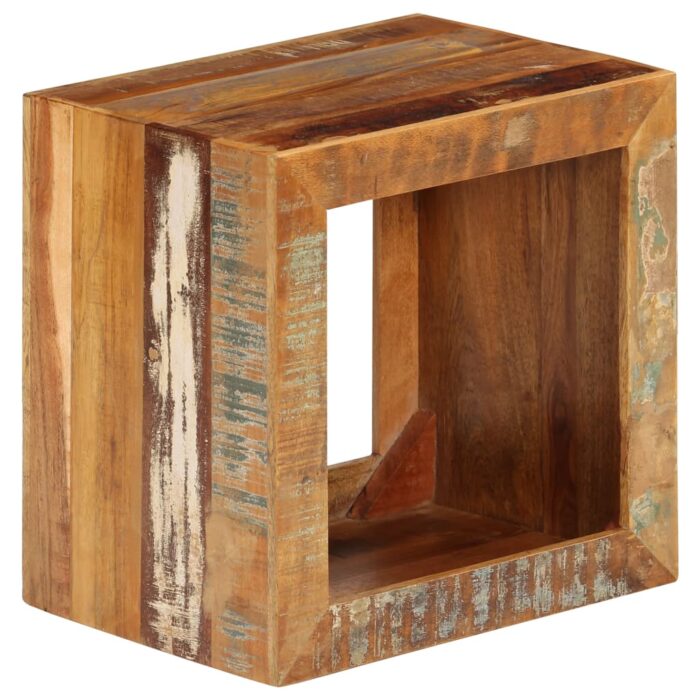 Tabouret 40x30x40 cm Bois de récupération solide – Image 8