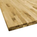 Dessus de table Bois de chêne massif Carré 44 mm 80x80 cm – Image 3