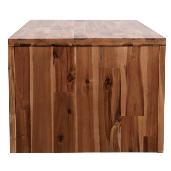 Table basse Bois d'acacia massif 90x50x37,5 cm – Image 2