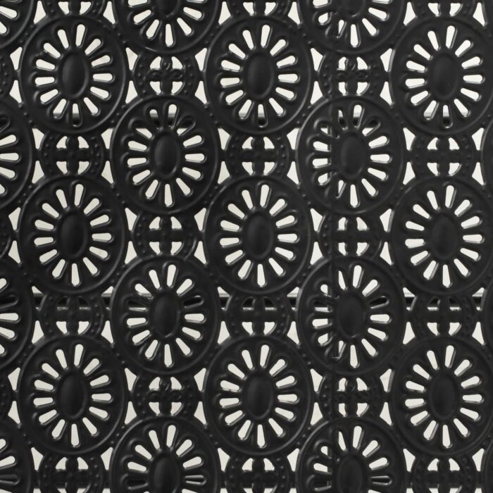 Table basse pliante Style vintage Métal 100x50x45 cm Noir – Image 6