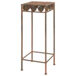 Set de supports de plantes 3 pcs Style vintage Métal rouillé – Image 2