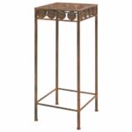 Set de supports de plantes 3 pcs Style vintage Métal rouillé – Image 3
