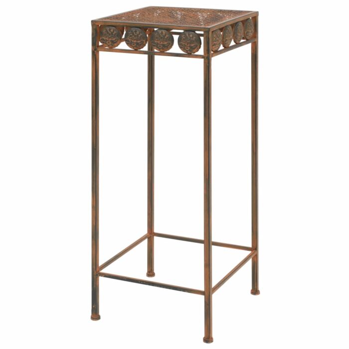 Set de supports de plantes 3 pcs Style vintage Métal rouillé – Image 3