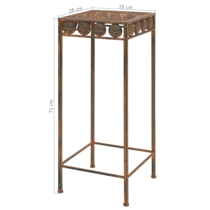 Set de supports de plantes 3 pcs Style vintage Métal rouillé – Image 9