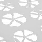 Table d'appoint Vintage Demi-ronde Métal 72x36x74 cm Argenté – Image 4