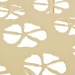 Table d'appoint Vintage Demi-ronde Métal 72x36x74 cm Doré – Image 3