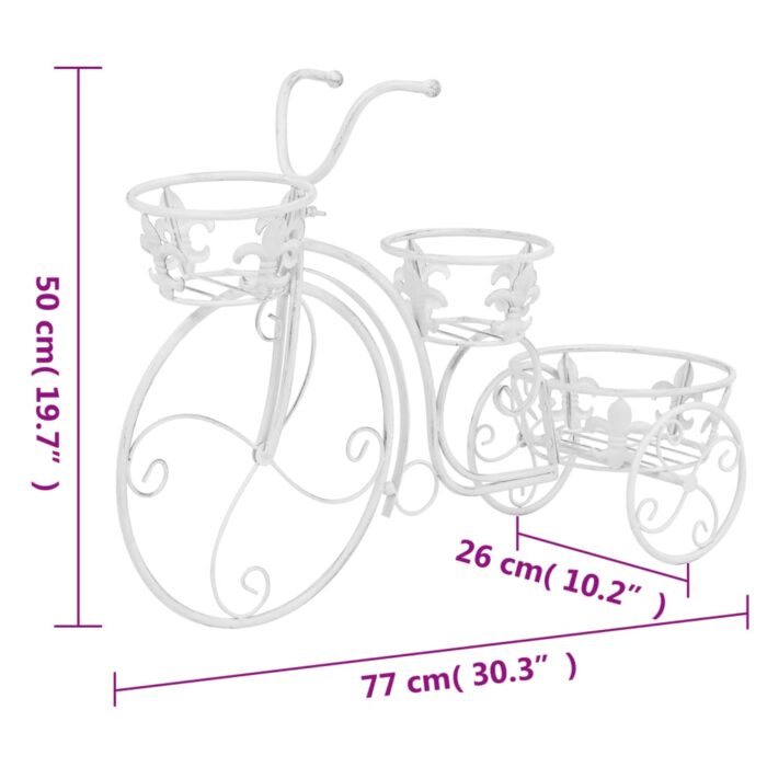 Support de plantes sous forme de vélo Style vintage Métal – Image 5