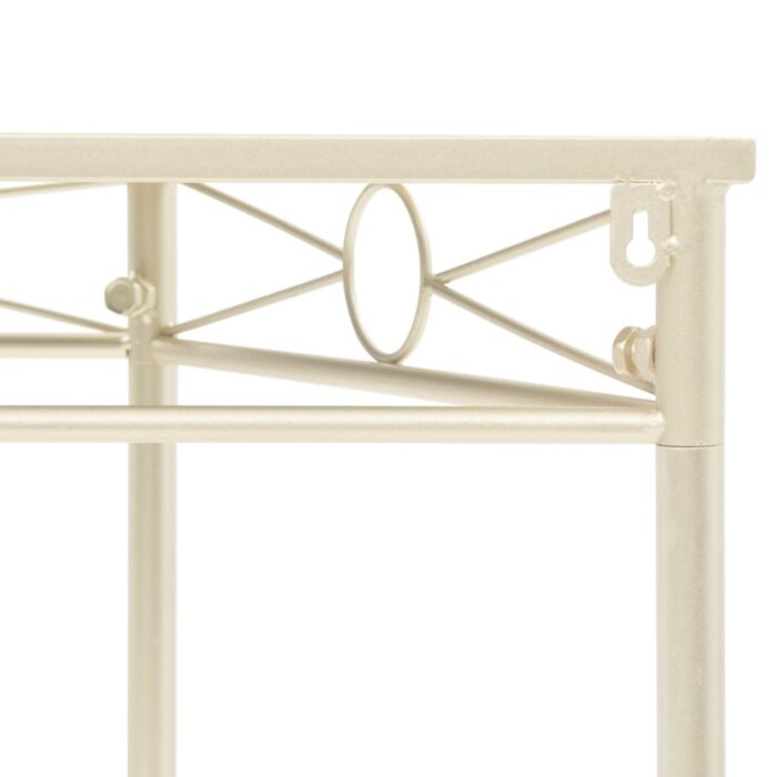 Table d'appoint Style vintage Métal 87 x 34 x 73 cm Doré – Image 3