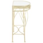 Table d'appoint Style français Métal 82 x 39 x 76 cm Doré – Image 2