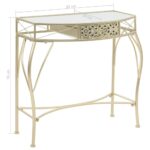 Table d'appoint Style français Métal 82 x 39 x 76 cm Doré – Image 6