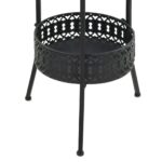Table de bistro Noir 40x70 cm Métal – Image 4