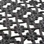 Table à thé pliante Style vintage Métal 58 x 35 x 72 cm Noir – Image 6