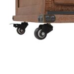 Armoire de rangement Bois de sapin massif 64x33,5x75 cm Marron – Image 10