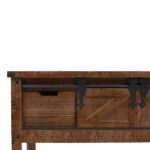 Table console Bois massif de sapin 131 x 35,5  x 75 cm Marron – Image 6