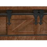 Table console Bois massif de sapin 131 x 35,5  x 75 cm Marron – Image 8