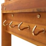 Chariot de cuisine de jardin Bois d'acacia 92x43,5x141,5 cm – Image 8