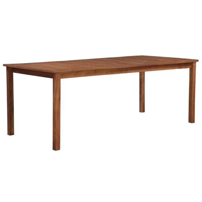 Table de jardin 200x100x74 cm Bois d'acacia massif – Image 1