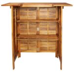 Table de bar 110 x 50 x 105 cm Bois d'acacia massif – Image 3