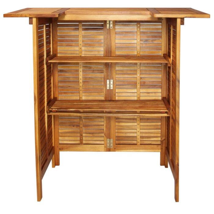 Table de bar 110 x 50 x 105 cm Bois d'acacia massif – Image 3