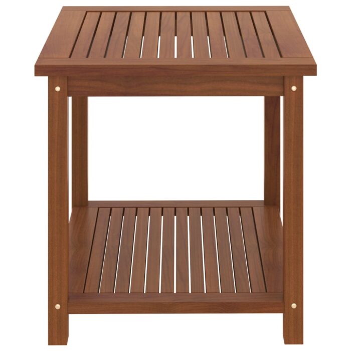 Table d'appoint Bois d'acacia massif 45x45x45 cm – Image 2