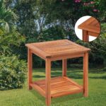Table d'appoint Bois d'acacia massif 45x45x45 cm