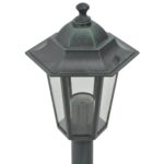 Lampe de jardin à piquet 6 pcs E27 110 cm Aluminium Vert foncé – Image 3