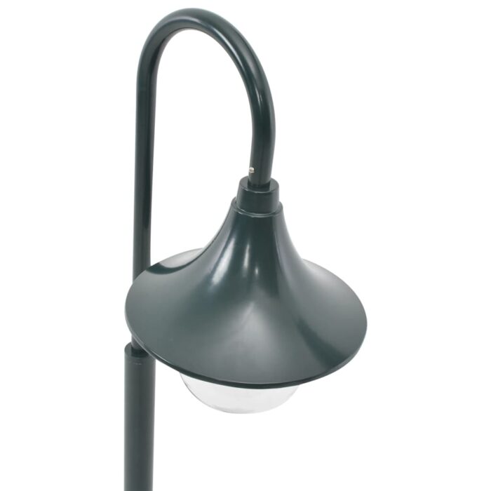 Lampadaire de jardin E27 120 cm Aluminium Vert foncé – Image 4