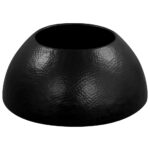 Table basse Aluminium martelé 70 x 30 cm Noir – Image 5