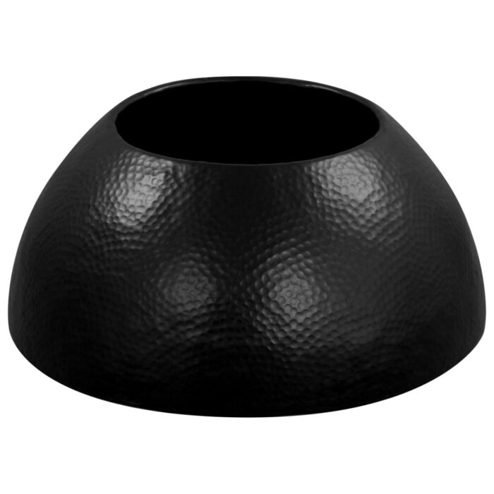 Table basse Aluminium martelé 70 x 30 cm Noir – Image 5