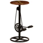 Tabourets de bar lot de 2 bois massif de récupération – Image 10