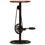 Tabourets de bar lot de 2 bois massif de récupération – Image 2