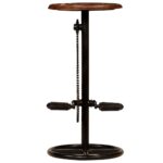 Tabourets de bar lot de 2 bois massif de récupération – Image 3