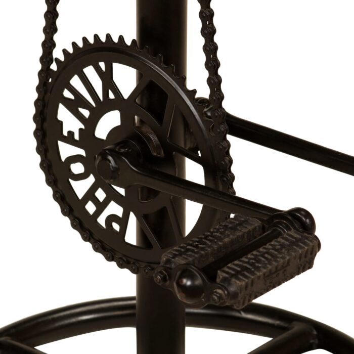 Chaises de bar lot de 2 bois de manguier solide – Image 4