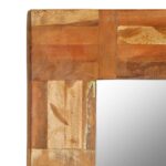 Miroir mural Bois de récupération massif 60 x 60 cm – Image 3