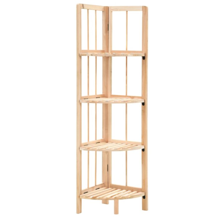 Étagère d'angle bois de cèdre 27 x 27 x 110 cm – Image 1