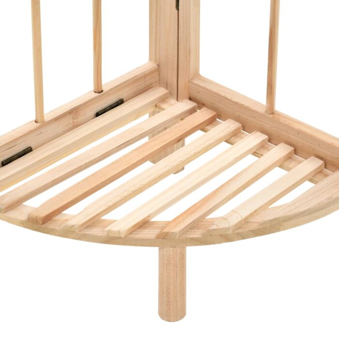 Étagère d'angle bois de cèdre 27 x 27 x 110 cm – Image 3