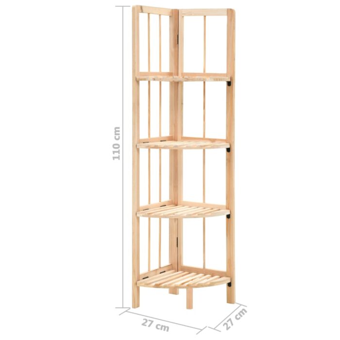 Étagère d'angle bois de cèdre 27 x 27 x 110 cm – Image 5