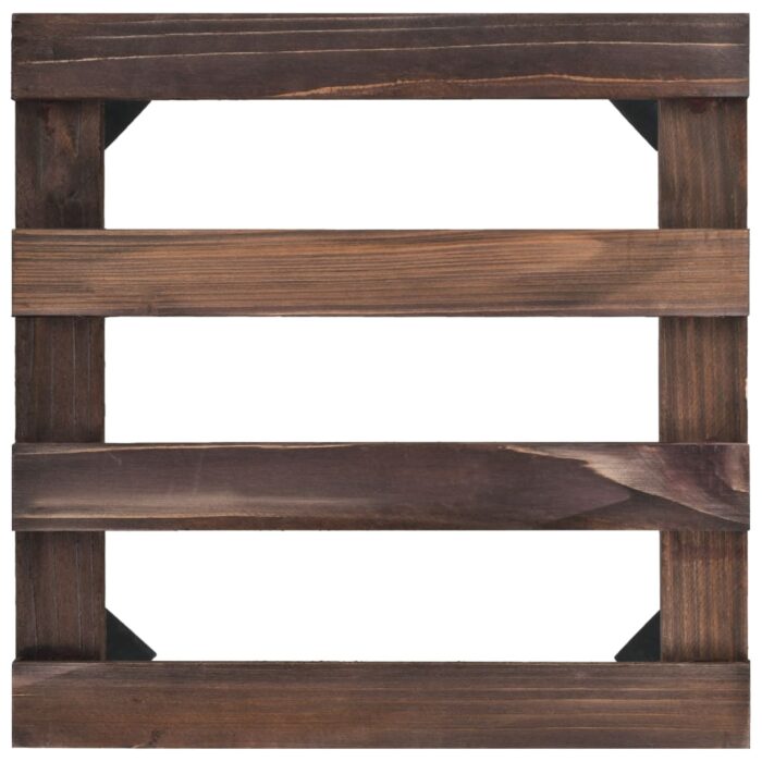 Support roulant à plantes Bois de cèdre 4 pcs 25 x 25 cm – Image 3