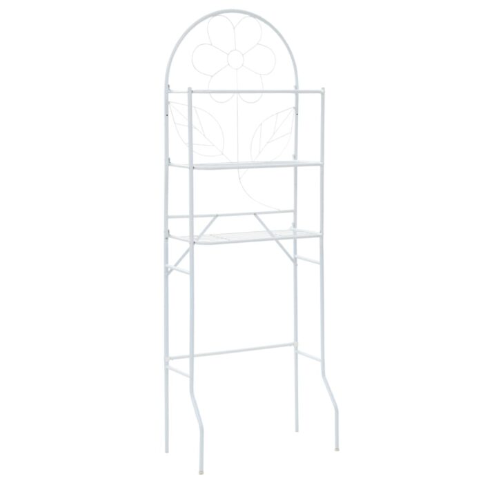 Étagère de toilette Blanc 60x33x174 cm – Image 1