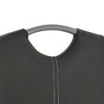 Chaises à manger cantilever lot de 4 gris similicuir – Image 6