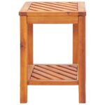 Table d'appoint Bois d'acacia massif 45 x 33 x 45 cm – Image 2