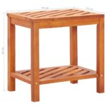 Table d'appoint Bois d'acacia massif 45 x 33 x 45 cm – Image 5