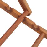 Chaise pliable de plage Tissu et cadre en bois Rouge – Image 9