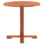 Table de bistro 70x70 cm Bois d'acacia massif – Image 2