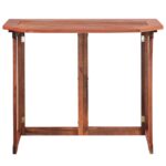 Table de bistro 90x50x75 cm Bois d'acacia massif – Image 2