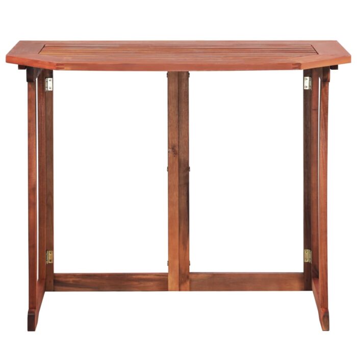 Table de bistro 90x50x75 cm Bois d'acacia massif – Image 2