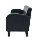 Ensemble de canapés 2 pcs cuir synthétique noir – Image 6