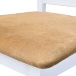 Table et chaises de bar 5 pcs Bois massif Marron et blanc – Image 6